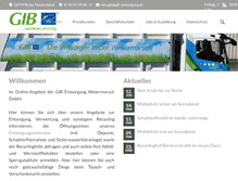 Tablet Screenshot of gib-entsorgung.de